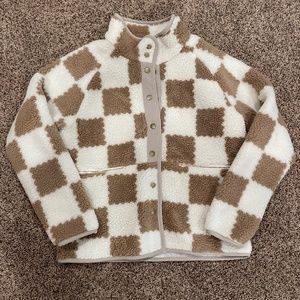 Sherpa checkered women’s jacket
